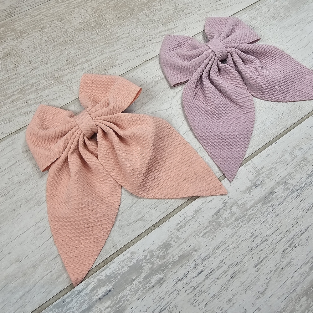Pastel Texture Bow Accessory Set - Picture 3 of 5